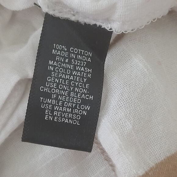 Mlle Gabrielle ladies peasant sundress white Size 3x nautical beachy vibes - Picture 8 of 9